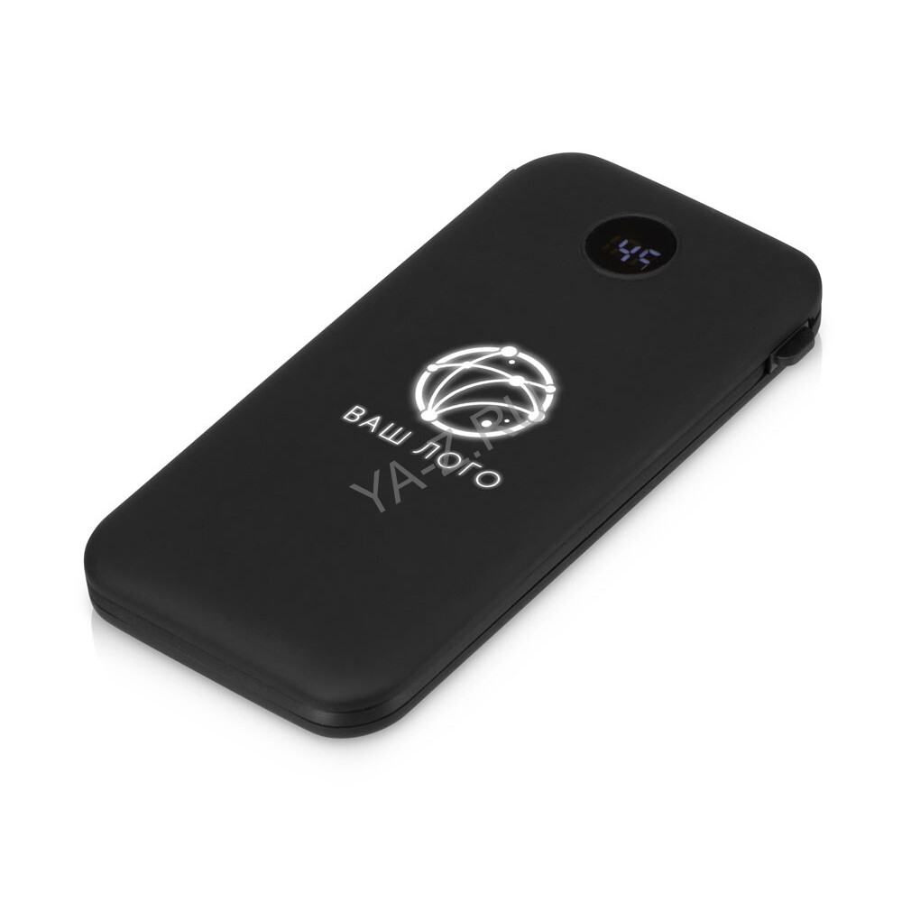 Внешний беспроводной аккумулятор с подсветкой лого «Astro», soft-touch, 10000 mAh