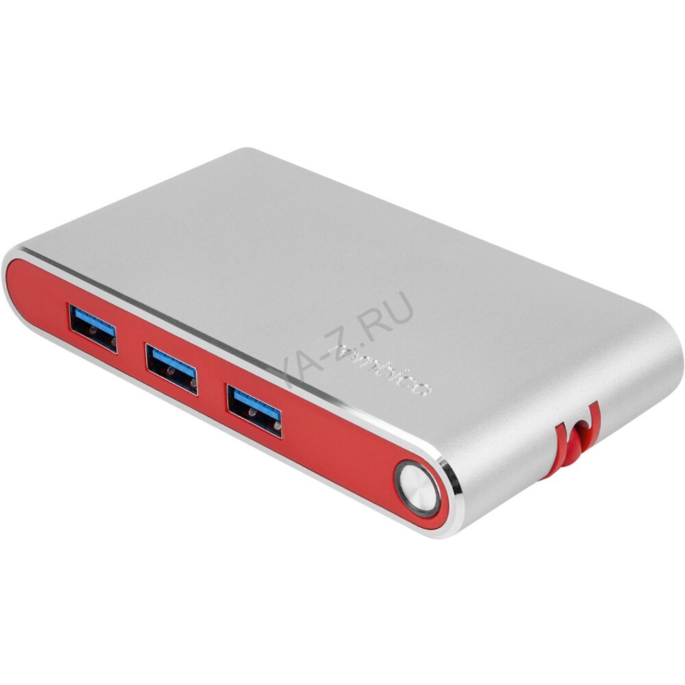 Хаб 8-в-1 Type-C «Hermes», USB 3.0 x 3, Type-C PD, HDMI, LAN, картридер