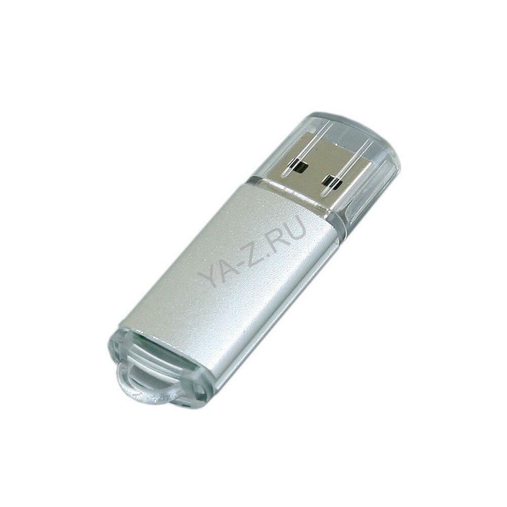 USB 2.0- флешка на 16 Гб с прозрачным колпачком
