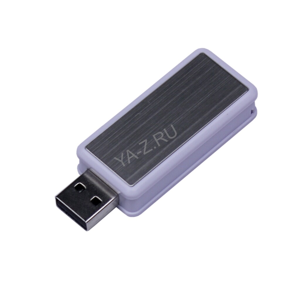 USB 3.0- флешка промо на 64 Гб прямоугольной формы, выдвижной механизм