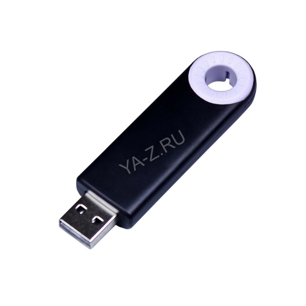 USB 2.0- флешка промо на 32 Гб прямоугольной формы, выдвижной механизм