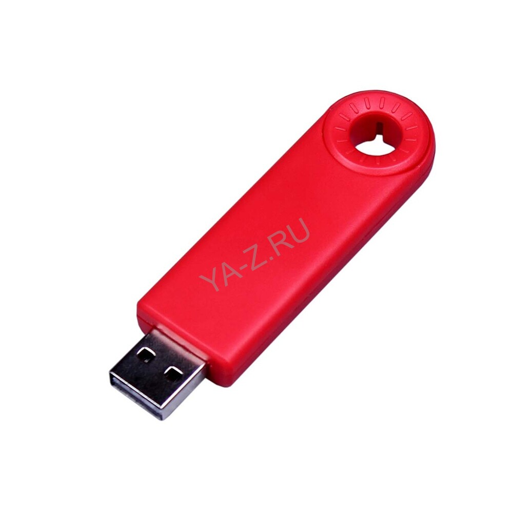 USB 3.0- флешка промо на 64 Гб прямоугольной формы, выдвижной механизм
