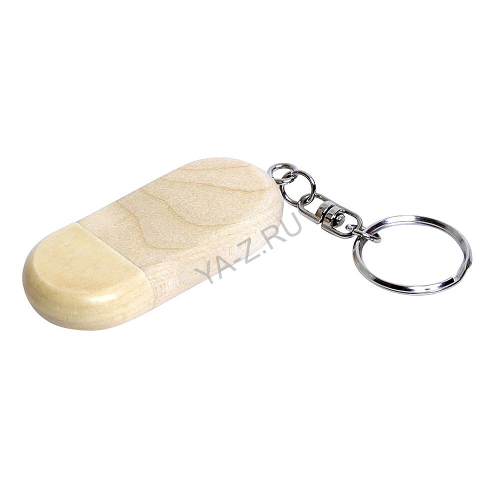 USB 3.0- флешка на 128 Гб овальной формы и колпачком с магнитом