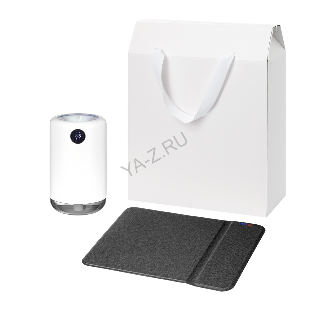Подарочный набор Блисс, Онор (Bliss, Ноnor), черный (увлажнитель воздуха, зарядное устройство)