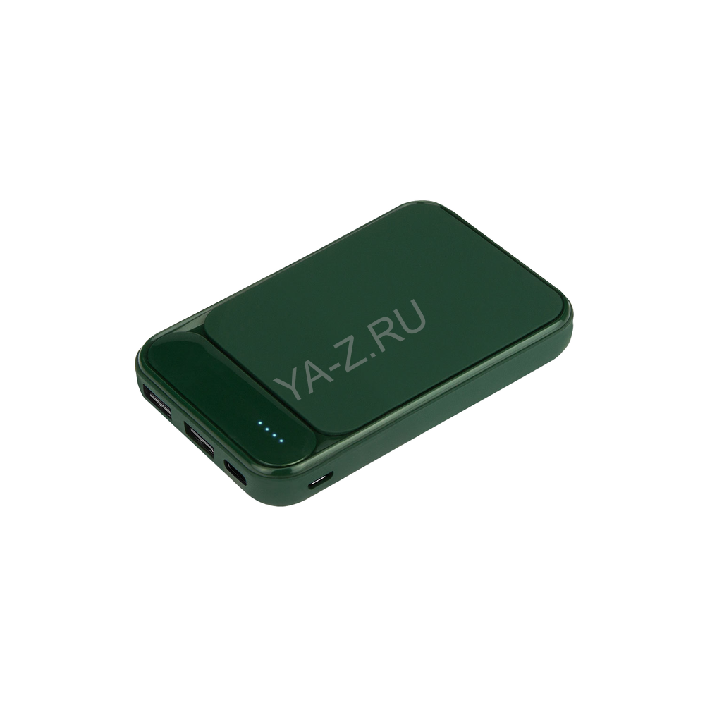 Внешний аккумулятор с подсветкой Старлайт PB (Starlight PB) 5000 mAh, зеленый