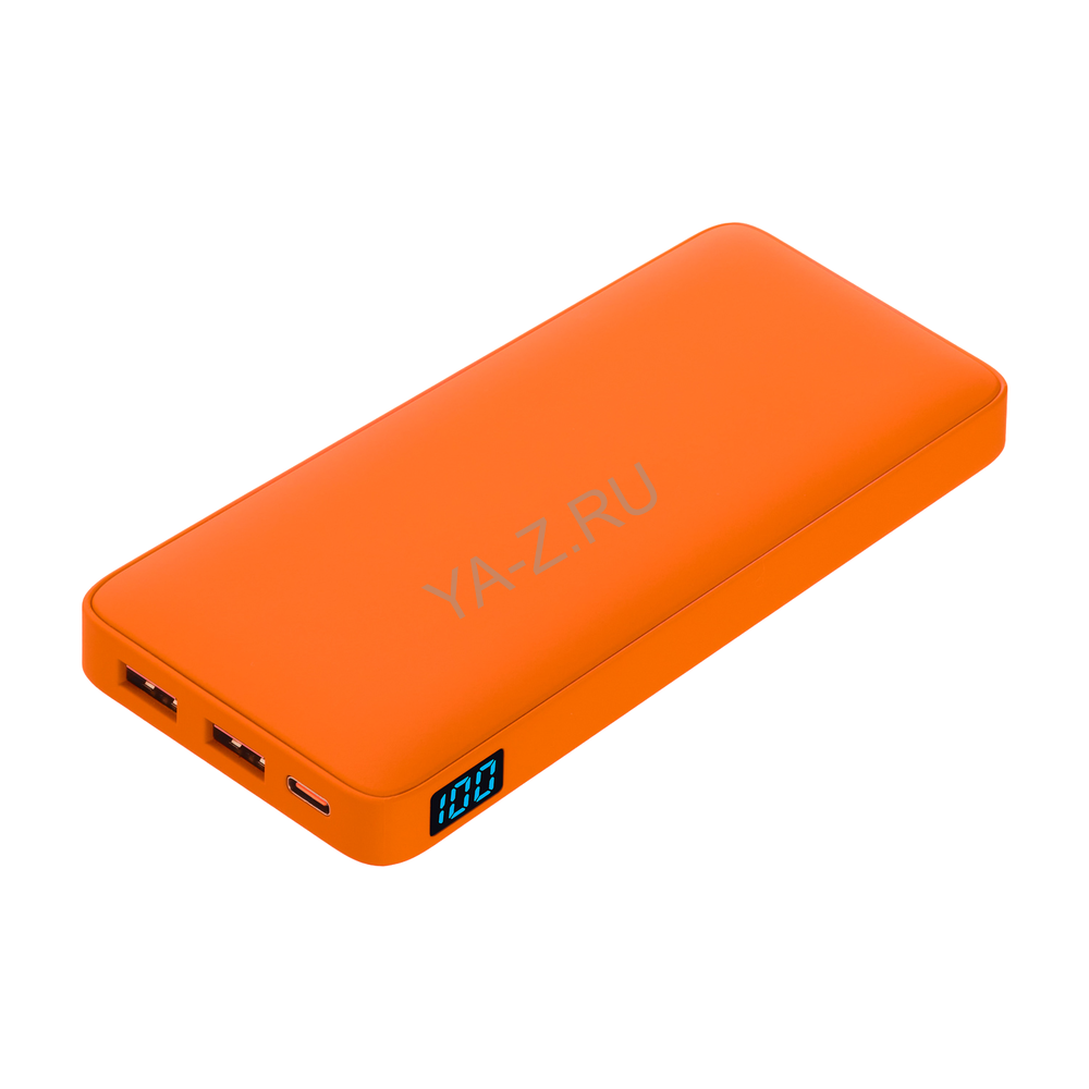 Внешний аккумулятор с подсветкой Анкор Плюс PD (Ancor PD Plus) 10000 mAh, оранжевый