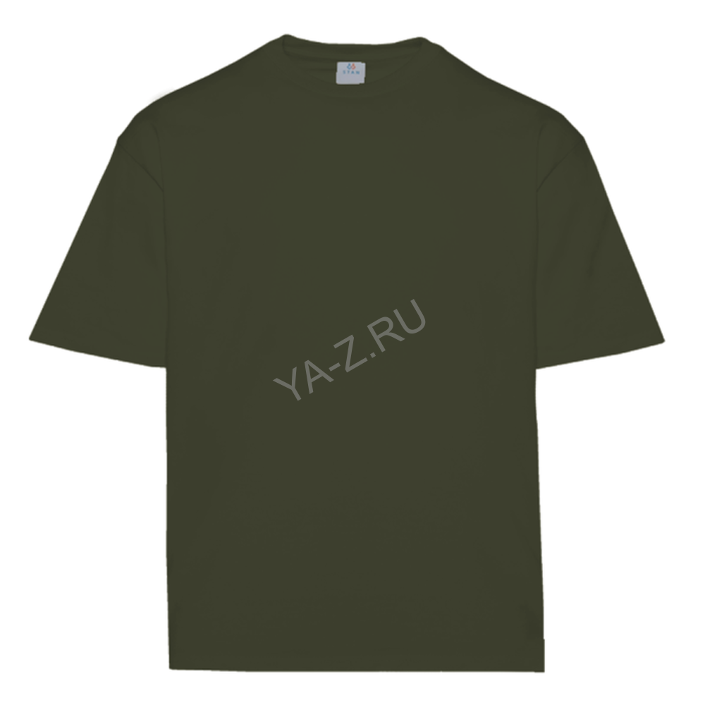 Футболка унисекс оверсайз STAN хлопок 240, 56, Оливковый хаки,  (36)  (44/XS)