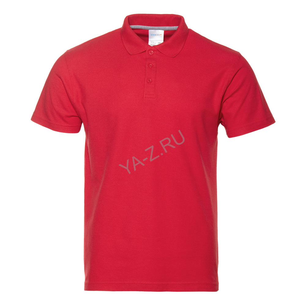 Рубашка поло унисекс STAN хлопок/полиэстер 185, 104, Красный,  (14)  (54/XXL)