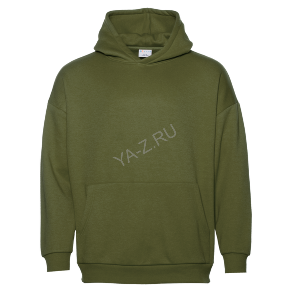 Худи унисекс STAN оверсайз 320, 69, Оливковый хаки,  (36)  (44/XS)