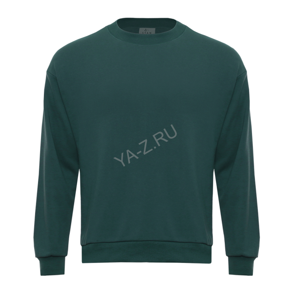 Свитшот унисекс STAN футер без начёса, 350, 96, Тёмно-зелёный,  (130)  (44/XS)