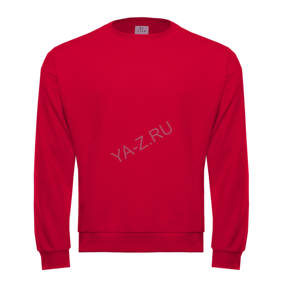 Свитшот унисекс STAN футер без начёса, 350, 96, Красный,  (14)  (44/XS)