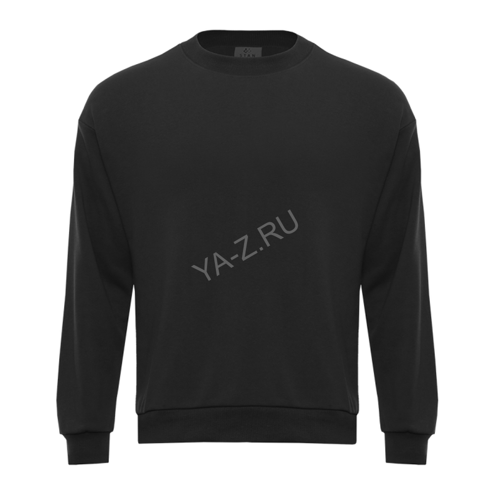Свитшот унисекс STAN футер без начёса, 350, 96, Чёрный,  (20)  (44/XS)