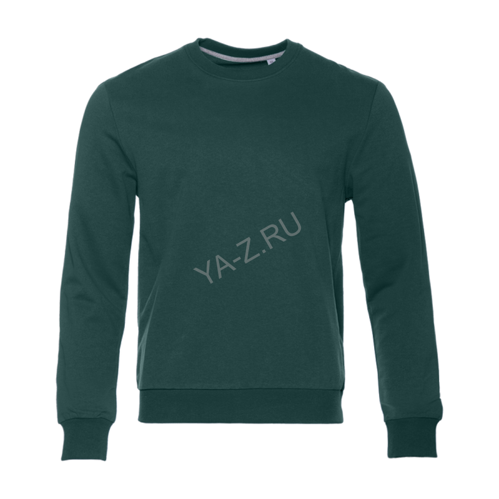 Свитшот унисекс STAN футер без начёса, 260, 63, Тёмно-зелёный,  (130)  (44/XS)