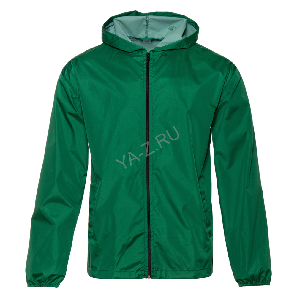 Ветровка унисекс STAN дюспо 210T, 85, 59, Тёмно-зелёный,  (130)  (58/4XL)