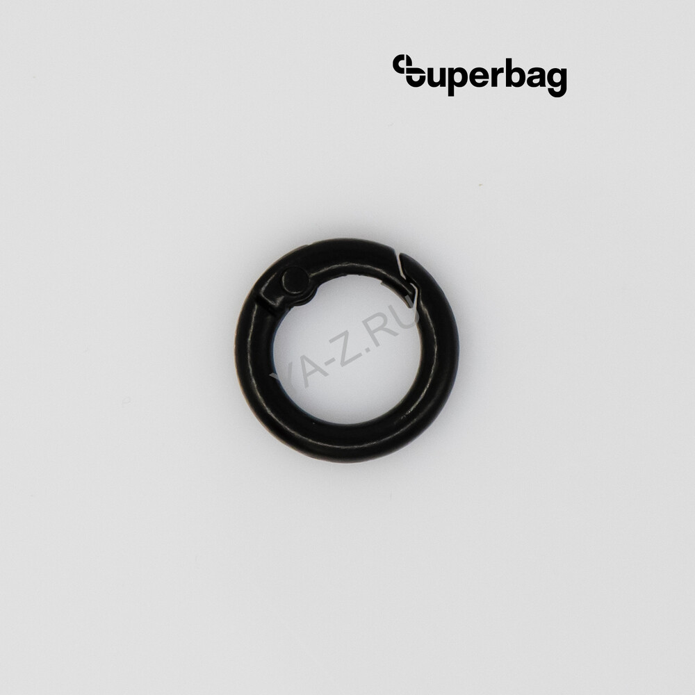Карабин-кольцо Ring для обвеса, d=2см (черный)