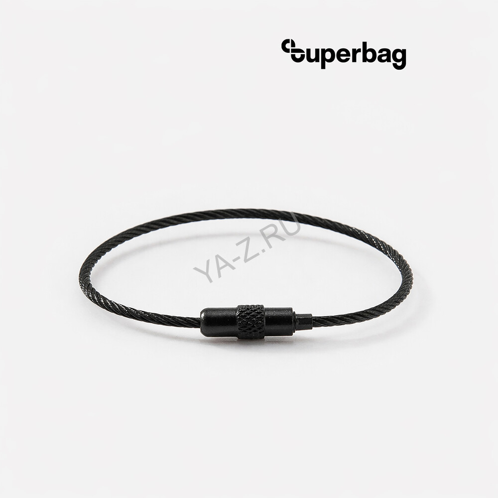 Тросик-кольцо Ring для обвеса, L=15см (черный)
