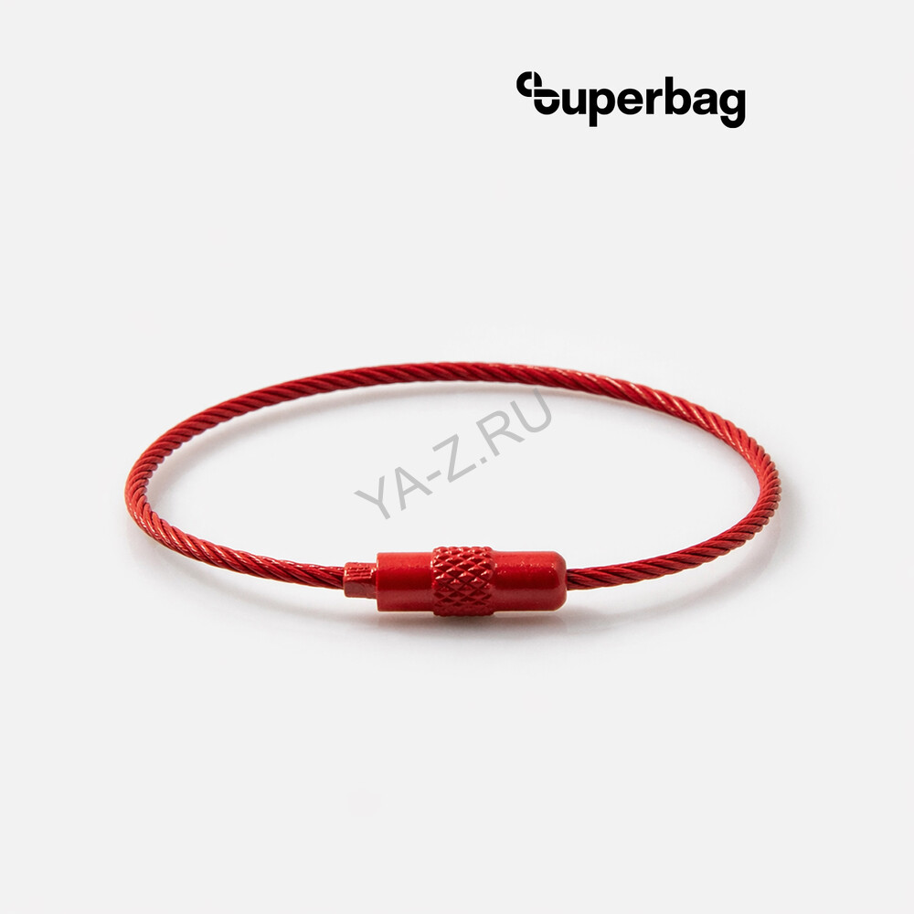 Тросик-кольцо Ring для обвеса, L=15см (красный)
