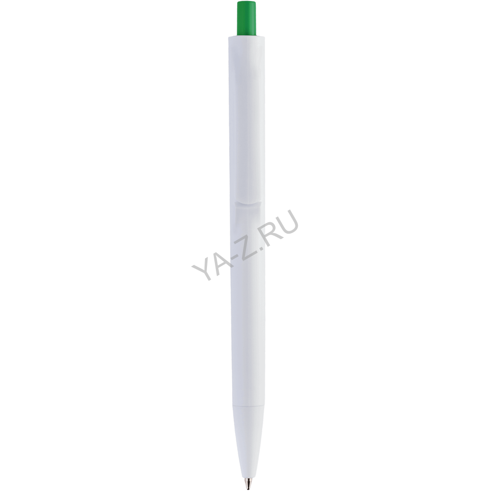 Ручка IGLA COLOR Белая с зеленой кнопкой 1033.02