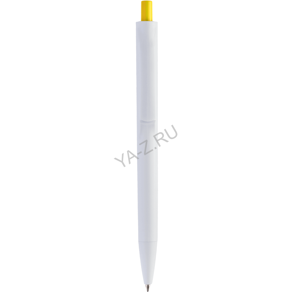 Ручка IGLA COLOR Белая с желтой кнопкой 1033.04