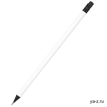 Карандаш с цветным корпусом Negro, белый