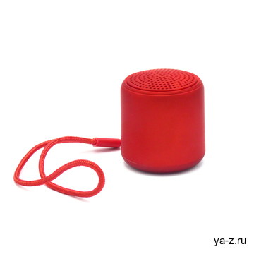 Беспроводная Bluetooth колонка Music TWS софт-тач, красная-S