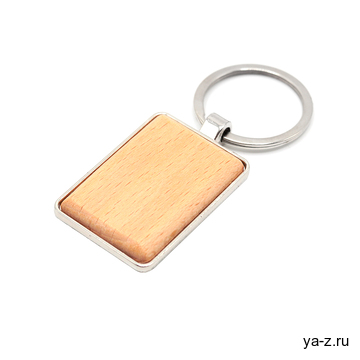 Брелок Woody S(прямоугольник), натуральный