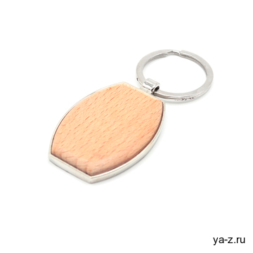 Брелок Woody E(эллипс), натуральный