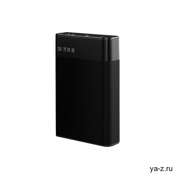 Внешний аккумулятор в металлическом корпусе Apria, 10000 mAh, черный