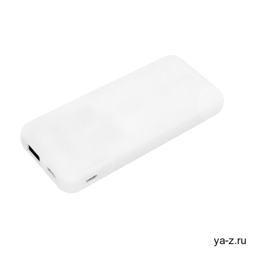 Внешний аккумулятор Arrida 5000mAh, с покрытием Baby skin, белый