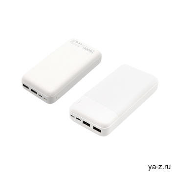 Внешний аккумулятор Vekta, 16000mAh, белый