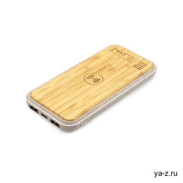 Внешний аккумулятор Tambuko с беспроводной зарядкой, 10000 mAh, белый