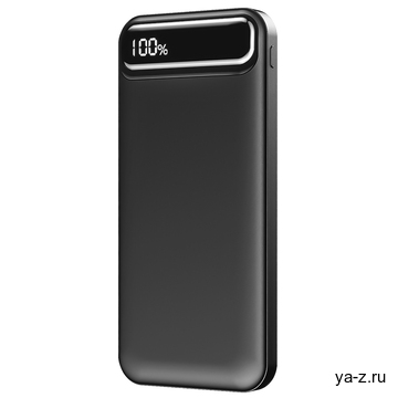 Внешний аккумулятор Groovy 10000 Mah с быстрой зарядкой, черный