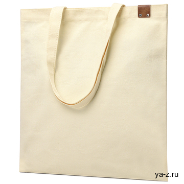 Сумка для покупок IVORY 325 г/м² с PU нашивкой, коричневый