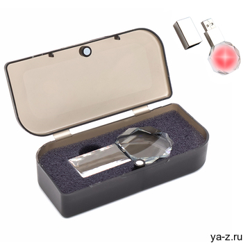 Флешка Diamond 16 Гб в футляре, красный