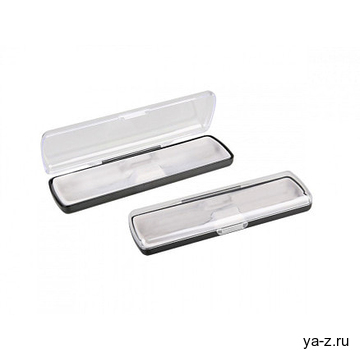 Футляр для ручки Pencase Uno, пластик, прозрачный/черный