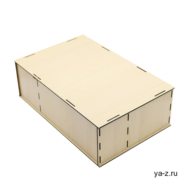 Подарочная коробка ламинированная из HDF 36,3*23,4*12,5 см ( 3 отделения)