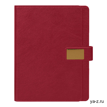 Ежедневник в суперобложке Alfa Mocco Business Edition B5, полутвердый, бордовый с золотом