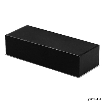 Футляр для одной или двух ручек Pencase Emotion Duo, бумажный, черный с серебристым элементом