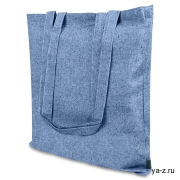 Сумка для покупок Caravan Recycled Melange 140 г/м², синяя