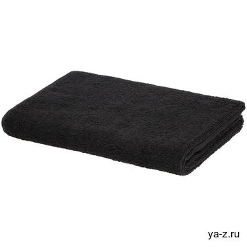 Полотенце отельное For Rooms, большое, черное