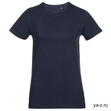 Футболка женская T-bolka Stretch Light Lady, темно-синяя (navy), размер XXL