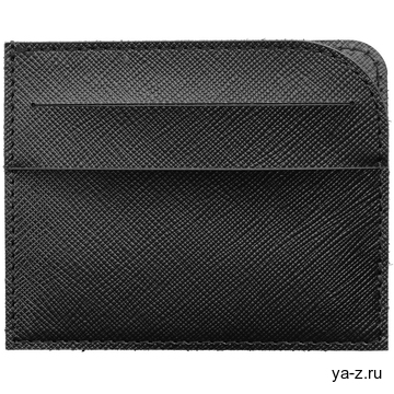 Чехол для карточек Linen, черный
