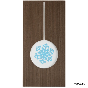 Открытка Season's Greetings, со снежинкой