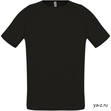 Футболка унисекс Sporty 140 черная, размер 3XL