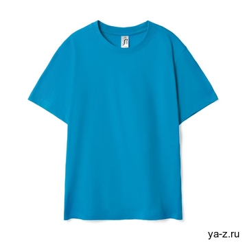 Футболка детская Regent Kids ярко-бирюзовая, на рост 96 - 104 см