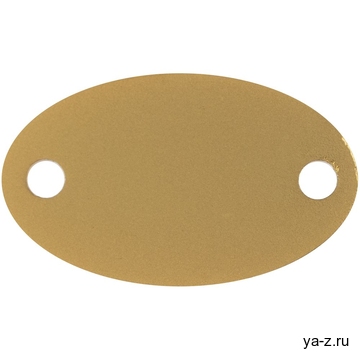 Шильдик металлический Alfa Oval, золотистый