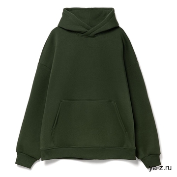 Худи Kulonga Oversize, темно-зеленый хаки, размер M/L