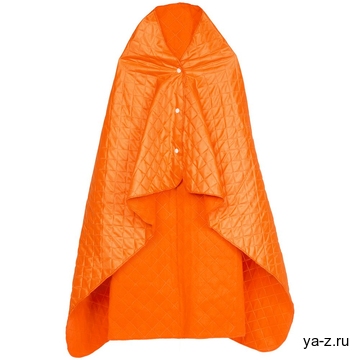 Плед-пончо для пикника SnapCoat, оранжевый