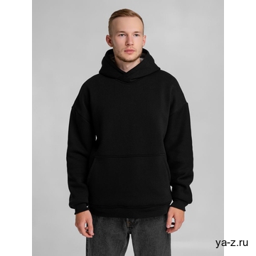 Худи Furry Oversize, черное, размер M/L