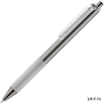 Ручка шариковая Easy Grip, серебристая